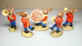 Royal Doulton Oompah Band 5pc Sousaphone Drummer Major Cymbals Trumpeter Set - £50.15 GBP