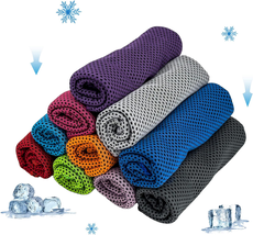 Cooling Towels, Soft Breathable Sweat Ice Towel for Sports, Yoga, Gym, G... - $14.77