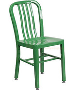 Mid-Century Green &#39;Navy&#39; Style Dining Chair Cafe Patio Restaurant In-Out... - $109.99