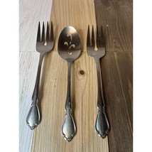 Oneida Chateau Craft Deluxe Silver Stainless Steel 2 Vegetable Forks Sil... - $11.30