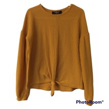 Girl&#39;s It&#39;s Our Time Mustard Yellow Long Sleeve Shirt Size S (6/7) - £7.62 GBP