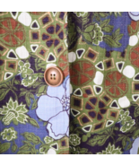 Requirements Blazer Floral 2 Button Women&#39;s XL Unlined Green Purple - £17.21 GBP