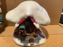 Disney Porcelain Lighted Christmas House Tigger&#39;s House (NO LIGHT/NO BOX) eee1 - £10.17 GBP