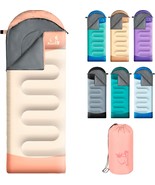 Sleeping Bags For Adults Kids - 3 Season Cold&amp;Warm Weather Waterproof Ca... - $57.54 CAD
