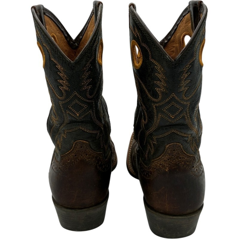 Ariat Boys' Roughstock Leather 4LR Square Toe Brown Western Boots size 2.5 Item image 9