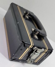 VTG Retro MCM Metal School Pencil Lunch Box Carry Case Latch Padded Inte... - £27.05 GBP