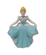 Cinderella Disney Vintage Figurine Porcelain Beautiful Blue Dress 6&quot; - $19.99