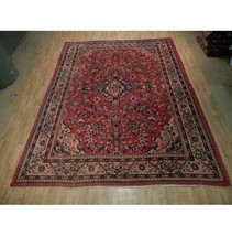 9x13 Hand Knotted Semi-Antique Mahal Sultanabad Wool Rug Red B-73098 * - £1,445.65 GBP