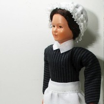 Victorian Pastry Chef Lady Doll 11 1110 Maid Black/White Caco Dollhous Miniatur - $38.94
