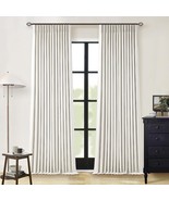 90 Inch Pinch Pleated Linen Blackout Curtains 2 Panels for Living Room C... - $832.09 MXN
