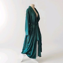 Victorias Secret Gold Label Robe With Belt Green Small Vintage 80s - $57.99