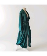 Victorias Secret Gold Label Robe With Belt Green Small Vintage 80s - $81.38 CAD