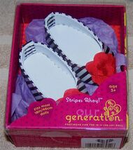 Our Generation Stripes Ahoy Flats Shoes New - $5.82