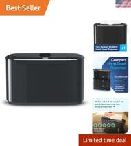 Xpress Black Bamboo Paper Towel Dispenser, Space-Saving for Stylish Wash... - $71.99