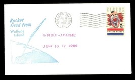 FDC Postal History NASA Rocket Fired Wallops Island 5 Nike Apache July 16 1966 - £6.72 GBP