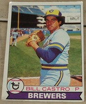 Bill Castro, Brewers 1979 #133 Topps Baseball Card, VG COND - £0.77 GBP