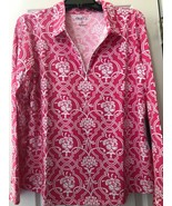 NWT Ladies IBKUL KIRA Hot Pink Long Sleeve Polo Golf Shirt - size XL - $69.70 CAD