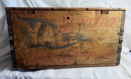 Antique Pre Prohibition Yale Brewing Company New Haven Conn. Hinged Wood Crate - £243.54 GBP