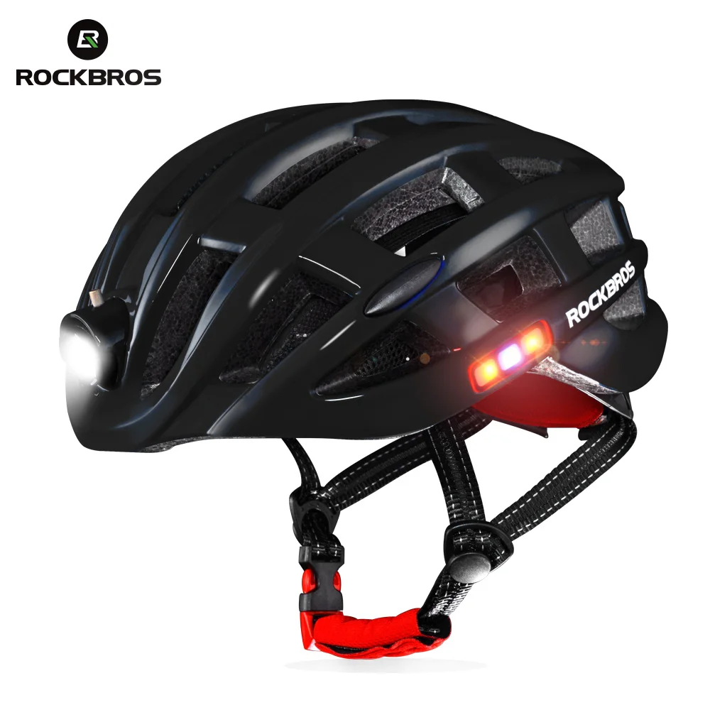 ROCKBROS Bicycle Light Helmet Waterproof Bike Helmet USB Charge Cycling Helmet - £67.75 GBP
