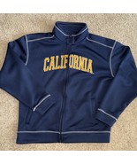 Campus Drive Navy  Blue Full Zip Front Mock Neck California Jacket M - $38.86 CAD