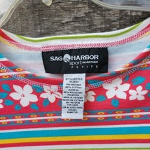 Sag Harbor Top Petite Sport In Action Multi Colors PM Medium - £9.41 GBP