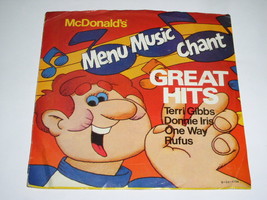 McDonald&#39;s Menu Music Chant 33 1/3  Rpm Record Promo Rufus Chaka Khan - £15.22 GBP