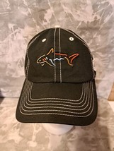 Greg Norman Black Rainbow Shark Logo Golf Baseball Cap Hat Strapback Side Patch - £6.75 GBP