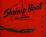 Shrimp Boat Restaurant Menu Barton Springs Road Austin Texas 1940&#39;s - £98.73 GBP