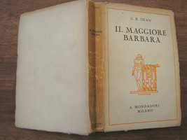 1927 Major Barbara Bernard Shaw Mondadori Translation Antonio Agresti Sell-
s... - £16.12 GBP