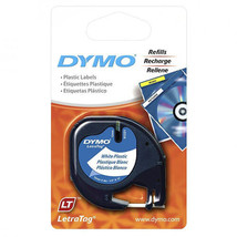 Dymo Letra-Tag Tape Label Plastic - White - £32.72 GBP