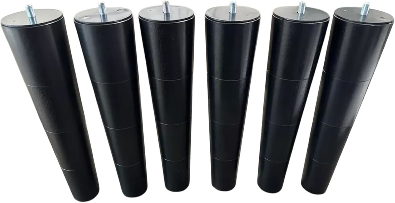 12 Inch Tempurpedic Tapered Adjustable Base Legs Set Of 6, M8 Threading. - $77.97