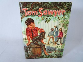 Vintage 1955 Adventures Of Tom Sawyer Book Whitman Publishing Mark Twain - £7.88 GBP