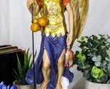 Large Catholic Church Archangel Raphael With Staff And Healing Oil Statu... - $45.99