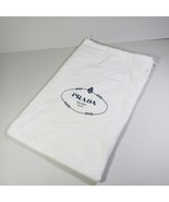 A Pair (2x) of PRADA White 14&quot;x9&quot; Fabric Drawstring Dust Bag/Shoes Covers - $24.00