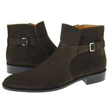 Alex D &quot;Dayton&quot; Zipper Suede Ankle Boot, Brown - £112.98 GBP