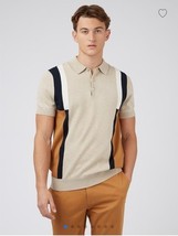 XL  Ben Sherman Intarsia Stripe Polo - Sand $109 BNWTS - $920.51 MXN