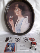 Lot of 3  Coca Cola Collectables | Girl in Blue Tray | Diecast Car | Polo Cards - £23.19 GBP