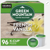 Green Mountain Coffee French Vanilla, Keurig K-Cup Pod, Light Roast, 96 ... - $543.07 MXN