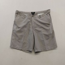 CEO Men&#39;s Chino Shorts Size 40 Gray Polyester Flat Front Casual Shorts - $9.79