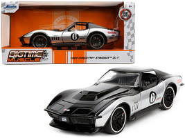 1969 Chevrolet Corvette Stingray ZL-1 #6 Black and Silver "Bigtime Muscle" Serie - £31.38 GBP