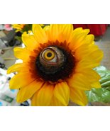 HALLOWEEN PROP Freaky Flowers - Creepy Silk Sunflower with Realistic eye... - £14.17 GBP