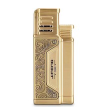 Torch Lighter With Single Jet Flame, Windproof Refillable Butane Lighter With Pu - $44.99