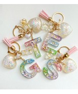 Lovely personalised KEYCHAIN. Epoxy resin handmade. Perfect gift ! - £7.03 GBP