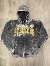 NFL Pittsburgh STEELERS GIII Warm Zip Up Embroidered Size M Stone Wash S... - $30.77