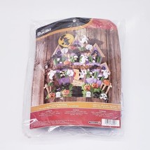 NEW Bucilla HAUNTED HOUSE WALL HANGING #86560 Felt Kit 18x18&quot;-Halloween ... - £160.61 GBP