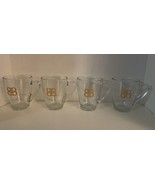 4 Baileys Original Irish Cream Logo Coffee Mugs Clear Handled Drinking G... - €21,04 EUR