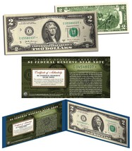 2017 $2 Pennsylvania C* BEP Uncirculated Currency Rare Star Note w/ Folio & COA - $12.16