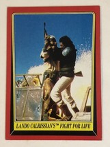 Vintage Star Wars Return of the Jedi trading card #43 Lando Calrissian Fight For - $1.97