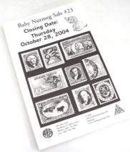 Baby Nutmeg Stamp Auction Catalog 2004 Sale #23 US Postal History Worldwide - £5.53 GBP
