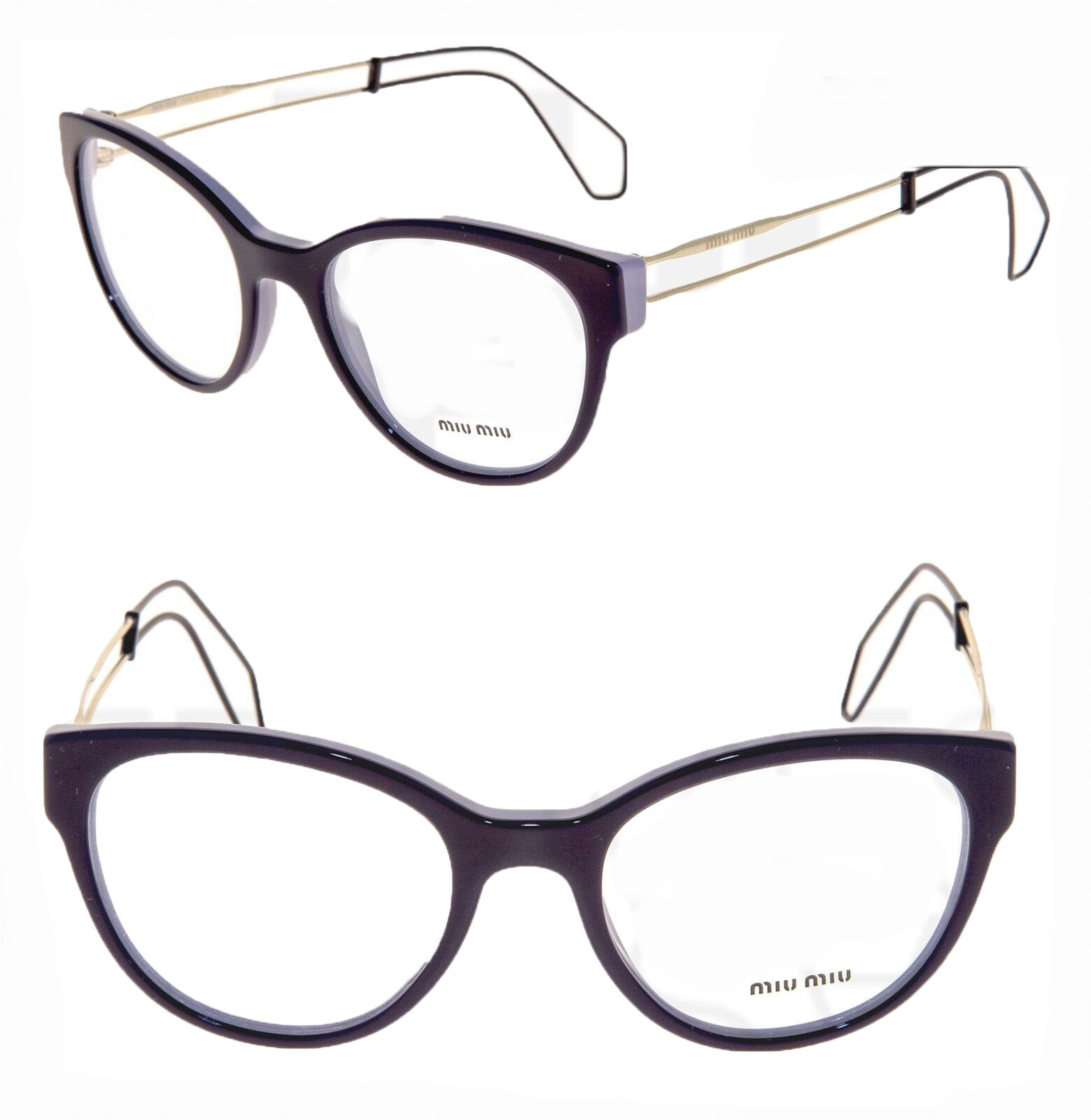 Primary image for MIU MIU 03P COLLECTION MU03PV Lilac Violet Cat Eye Eyeglasses Frame 52mm